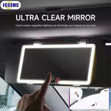 Car Interior Mirrors Sun Visor Plate LED